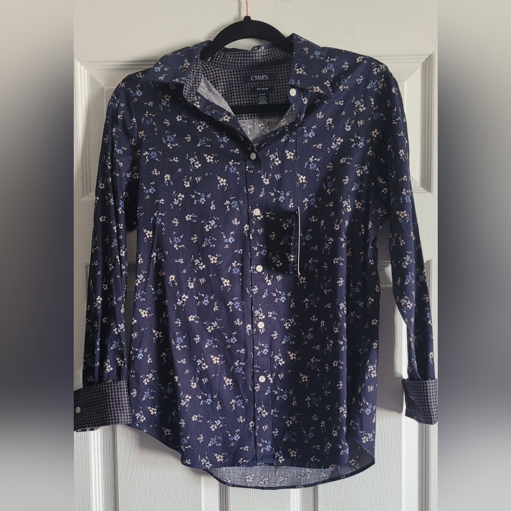 Chaps No Iron Button-Up Nwt - image 1